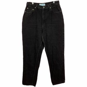 Vintage LA Blues Black High Waist Mom Jeans Tapered Leg Size 31” 12 or 30” 10